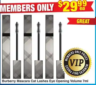 My Chemist Burberry Mascara Cat Lashes Eye Opening Volume 7ml offer