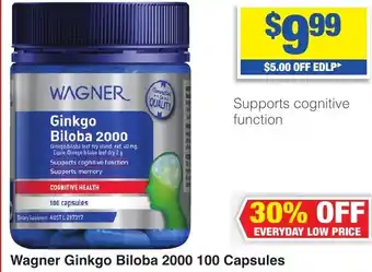 My Chemist Wagner Ginkgo Biloba 2000 100 Capsules offer