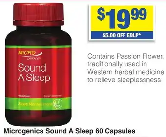 My Chemist Microgenics Sound A Sleep 60 Capsules offer