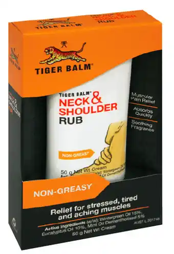 Tiger balm neck & shoulder pain relief rub 50g