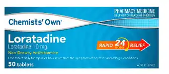PharmaSave Chemists’ own loratadine 50 tablets offer