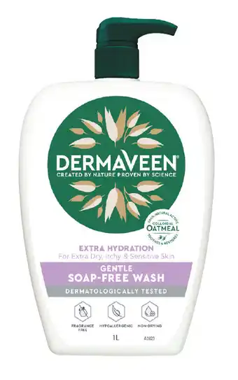 PharmaSave Dermaveen extra hydration soap-free wash 1 litre offer