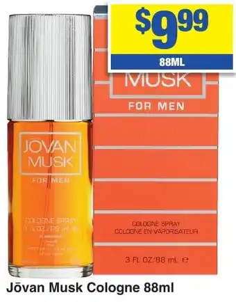 My Chemist Jōvan Musk Cologne 88ml offer