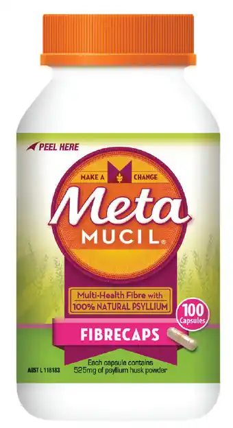 Metamucil fibrecaps 100 capsules