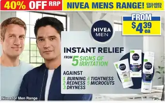 My Chemist Nivea for Men Range offer