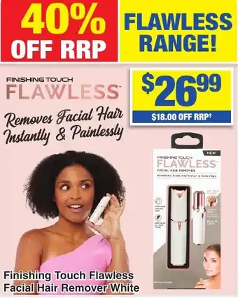 Finishing Touch Flawless Facial Hair Remover White