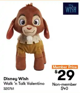 Disney Wish Walk 'n Talk Valentino