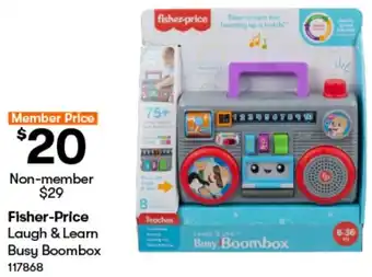 BIG W Fisher-Price Laugh & Learn Busy Boombox offer