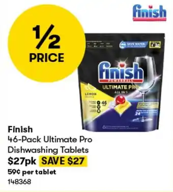 BIG W Finish 46-Pack Ultimate Pro Dishwashing Tablets offer