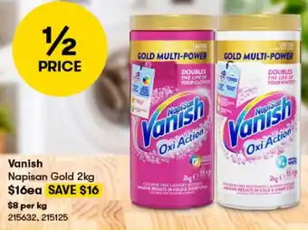 BIG W Vanish Napisan Gold 2kg offer