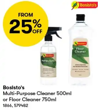 Bosisto's Multi-Purpose Cleaner 500ml or Floor Cleaner 750ml