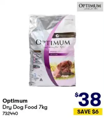 BIG W Optimum Dry Dog Food 7kg offer
