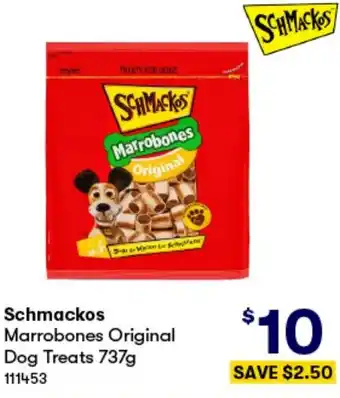 BIG W Schmackos Marrobones Original Dog Treats 737g offer