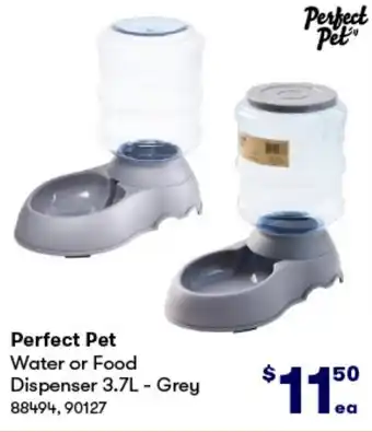 BIG W Perfect Pet Water or Food Dispenser 3.7L - Grey offer