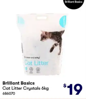 BIG W Brilliant Basics Cat Litter Crystals 6kg offer