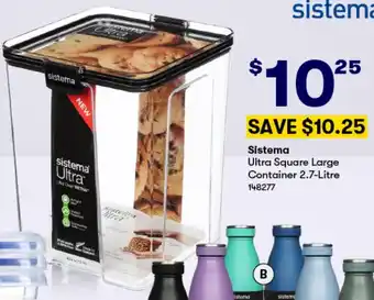BIG W Sistema Ultra Square Large Container 2.7-Litre offer