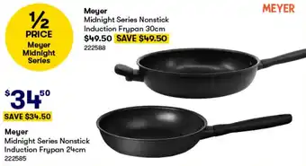 BIG W Meyer Midnight Series Nonstick Induction Frypan 24cm offer