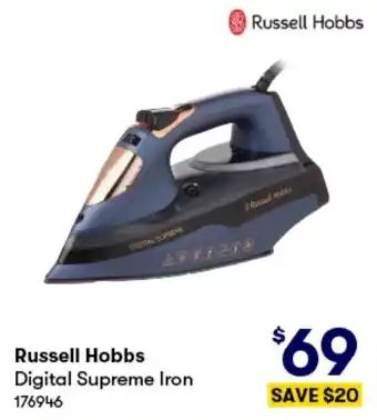 BIG W Russell Hobbs Digital Supreme Iron offer