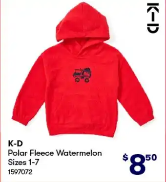 BIG W K-D Polar Fleece Watermelon offer