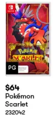 BIG W Pokémon Scarlet offer