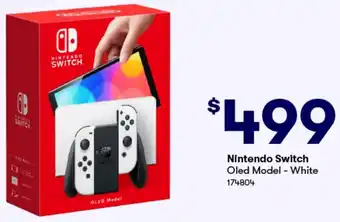 BIG W Nintendo Switch Oled Model - White offer