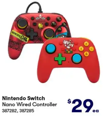 BIG W Nintendo Switch Nano Wired Controller offer
