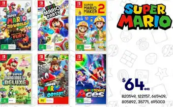 BIG W SUPER MARIO offer