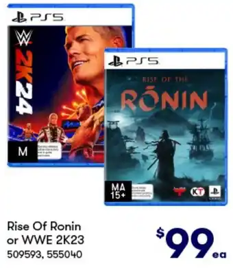 BIG W Rise Of Ronin or WWE 2K23 offer