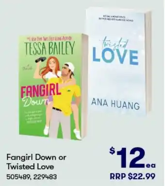 BIG W Fangirl Down or Twisted Love offer