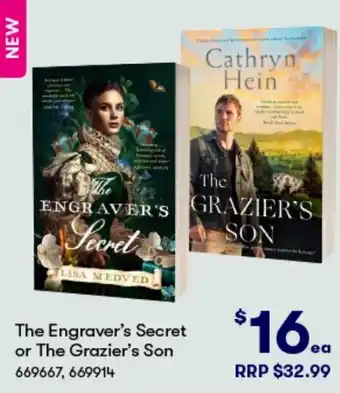 BIG W The Engraver's Secret or The Grazier's Son offer