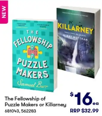 BIG W The Fellowship of Puzzle Makers or Killarney offer