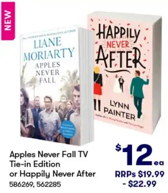 BIG W Apples Never Fall TV Tie-in Edition or Happily Never After offer