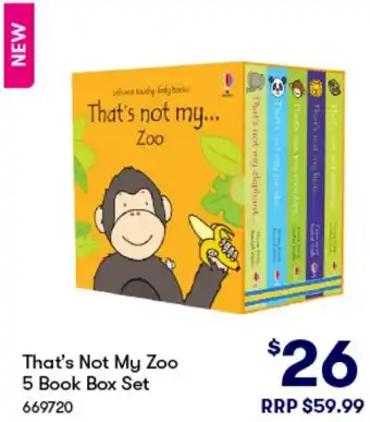 BIG W That's Not My Zoo 5 Book Box Set offer
