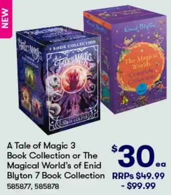 BIG W A Tale of Magic 3 Book Collection or The Magical World's of Enid Blyton 7 Book Collection offer