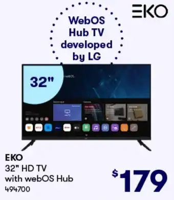 BIG W EKO 32" HD TV with webOS Hub offer