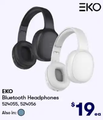 BIG W EKO Bluetooth Headphones offer