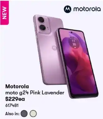 BIG W Motorola moto g24 Pink Lavender offer