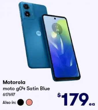 BIG W Motorola moto g04 Satin Blue offer