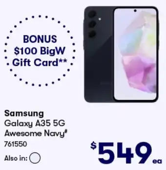 Samsung Galaxy A35 5G Awesome Navy