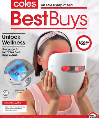 Coles SABA LED Therapy Mask offer