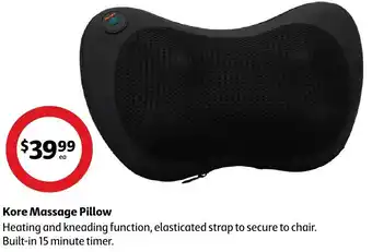 Coles Kore Massage Pillow offer