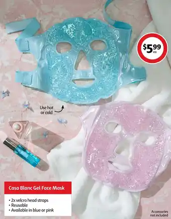 Coles Casa Blanc Gel Face Mask offer