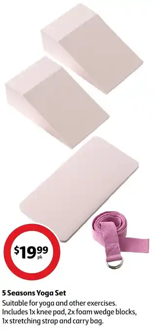 Coles 5 Seasons Yoga Set offer