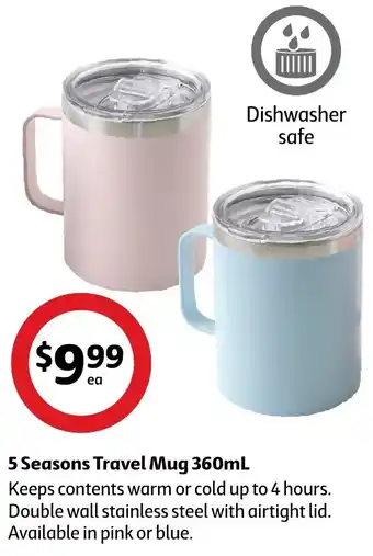 Coles 5 Seasons Travel Mug 360mL offer