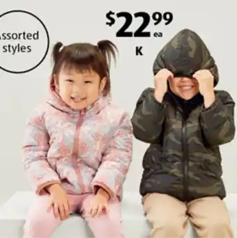 ALDI Children's Winter Jacket offer