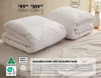 ALDI Australian Wool Quilt - King Size offer