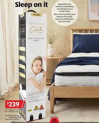 ALDI EURO TOP MATTRESS QUEEN offer