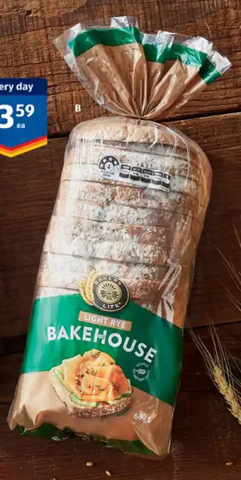 ALDI Bakers Life Bakehouse Light Rye 680g offer
