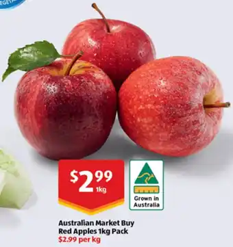 ALDI Australian Market Buy Red Apples 1kg Pack offer