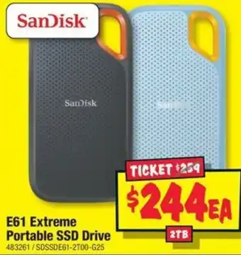 E61 Extreme Portable SSD Drive